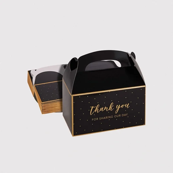 Custom Black Gable Boxes